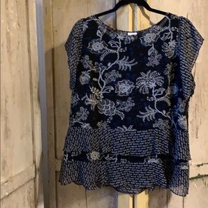 CAbi Hybrid Blouse Size L Style 5355